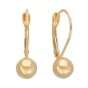 Everlasting Gold 10k Gold Ball Drop Earrings -Fleece Shop 1399939