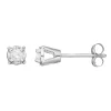 10k White Gold 1/6-ct. T.W. Round-Cut Diamond Solitaire Earrings -Fleece Shop 1465265