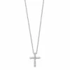 Diamond Petites 10k White Gold 1/10-ct. T.W. Diamond Cross Pendant -Fleece Shop 1528490