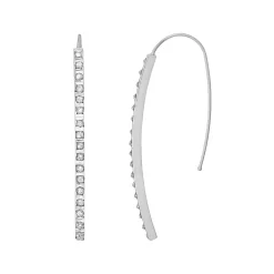 Diamond Fascination 14k Gold Diamond Accent Stick Drop Earrings