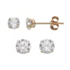 Taylor Grace Cubic Zirconia 10k Gold Stud Earring Set -Fleece Shop 2138512
