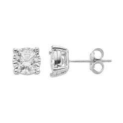 1 1/2 Carat T.W. Diamond 14k White Gold Stud Earrings