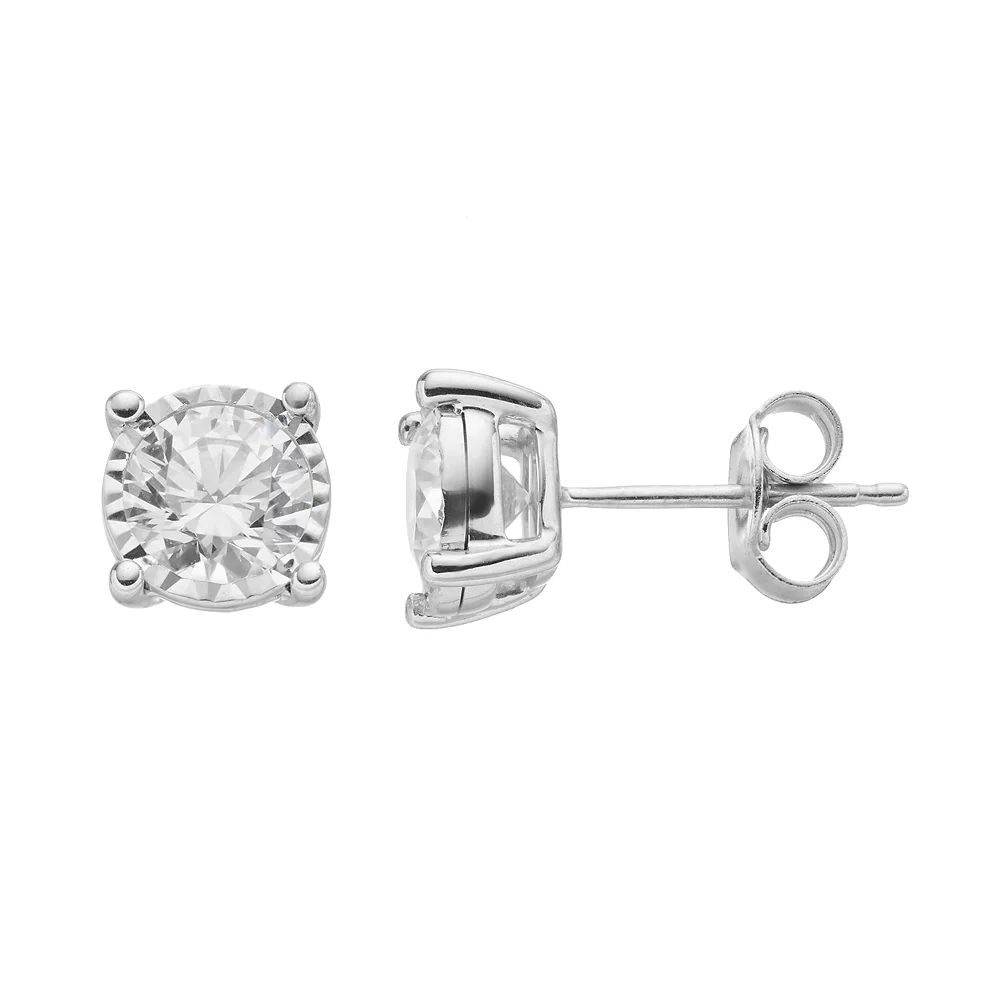 1 1/2 Carat T.W. Diamond 14k White Gold Stud Earrings 3 1 1/2 Carat T.W. Diamond 14k White Gold Stud Earrings