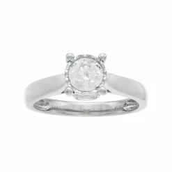 14k Gold 1 Carat T.W. Diamond Engagement Ring