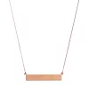 14k Gold 35 mm Bar Necklace -Fleece Shop 2552166 Rose