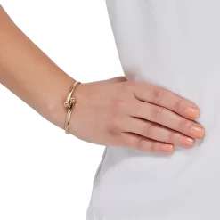 Everlasting Gold 10k Gold Ball Bypass Bracelet -Fleece Shop 3040506 ALT