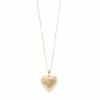 10k Gold "I Love You" Locket Necklace -Fleece Shop 3270799