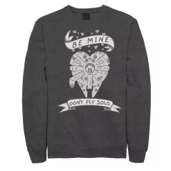 Men's Star Wars Be Mine Millennium Falcon Fleece
