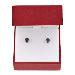 10k Gold 1 Carat T.W. Black Diamond Stud Earrings -Fleece Shop 3947187 ALT8