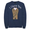 Men's Star Wars Valentines I Chews You Chewbacca Graphic Fleece Pullover -Fleece Shop 4133530
