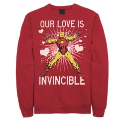 Men's Marvel Iron Man Our Love Is Invincible Graphic Fleece Pullover