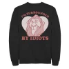 Men's Disney The Lion King Scar Surrounded By Idiots Valentine's Day Sweatshirt -Fleece Shop 4299499