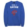 Men's Marvel Spider-Man You're A Catch Sweatshirt -Fleece Shop 4299659