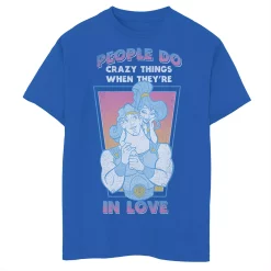 Boys 8-20 Disney Hercules Megara Vintage Love Quote Fleece Tee