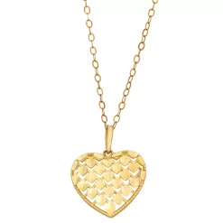 10k Gold Heart Pendant