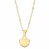 10k Gold Polished Heart Pendant -Fleece Shop 4304541