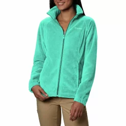 Women's Columbia Benton Springs Zip-Front Fleece Jacket 86 Women's Columbia Benton Springs Zip-Front Fleece Jacket -Fleece Shop 4505753 Electric Turquoise