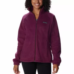Women's Columbia Benton Springs Zip-Front Fleece Jacket 77 Women's Columbia Benton Springs Zip-Front Fleece Jacket -Fleece Shop 4505753 Marionberry