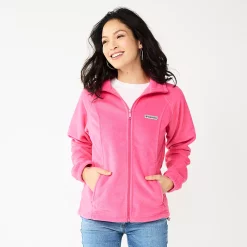 Women's Columbia Benton Springs Zip-Front Fleece Jacket 90 Women's Columbia Benton Springs Zip-Front Fleece Jacket -Fleece Shop 4505753 Wild Geranium