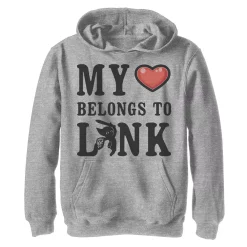 Boys 8-20 Nintendo Legend of Zelda My Heart Belongs To Link Graphic Hoodie