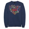 Men's Marvel Marvel Hero Heart Sweatshirt -Fleece Shop 4841113