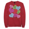 Men's Marvel Candy Hearts Valentines Day Sweatshirt -Fleece Shop 4841119