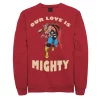 Men's Marvel Mighty Love Valentines Day Sweatshirt -Fleece Shop 4841122