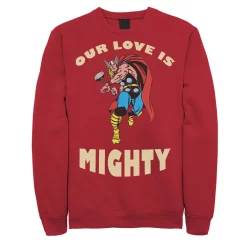 Men's Marvel Mighty Love Valentines Day Sweatshirt
