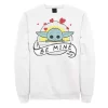 Men's Star Wars The Mandalorian The Child Be Mine Valentine's Day Sweatshirt -Fleece Shop 4841301