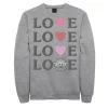 Men's Star Wars The Mandalorian The Child Love Text Stack Sweatshirt -Fleece Shop 4841334