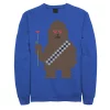 Men's Star Wars Chewbacca 8-Bit Heart Eyes Valentine Sweatshirt -Fleece Shop 4841645