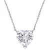 Stella Grace 14k White Gold Lab-Created Moissanite Heart Solitaire Pendant Necklace 1 Stella Grace 14k White Gold Lab-Created Moissanite Heart Solitaire Pendant Necklace -Fleece Shop 4882177