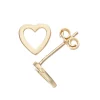 Au Naturale 14k Gold Heart Stud Earrings