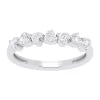 10k White Gold 1/3 Carat T.W. Diamond Hearts Ring -Fleece Shop 5126389