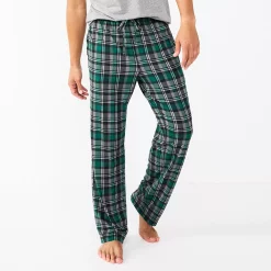 Sonoma Goods For Life® Seriously Soft Pajama Pants -Fleece Shop 5235302 Grey Green Plaid