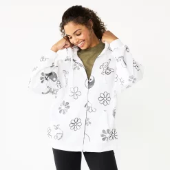 Juniors' SO® Oversized Zip-Up Hoodie -Fleece Shop 5236393 Gray Yin And Yang