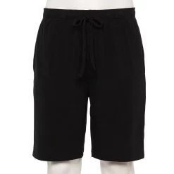 Men's Sonoma Goods For Life® Seriously Soft Pajama Shorts -Fleece Shop 5236603 Black