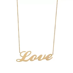 10k Gold "Love" Necklace
