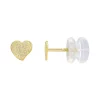 Charming Girl Kids' 14k Gold Satin Finish Heart Earrings -Fleece Shop 5471444