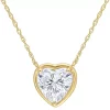 Stella Grace 10k Gold 2 Carat T.W. Lab-Created Moissanite Heart Pendant Necklace -Fleece Shop 5516076