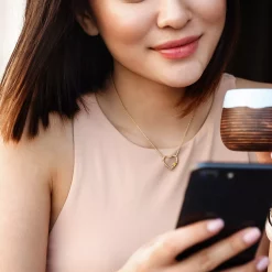 Stella Grace 10k Gold Yellow Sapphire Open Heart Pendant Necklace -Fleece Shop 5563387 ALT5