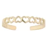 14k Gold Open Hearts Toe Ring 2 14k Gold Open Hearts Toe Ring -Fleece Shop 5726568