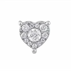 10k White Gold 1/5 Carat T.W. Diamond Heart Stud Earrings 5 10k White Gold 1/5 Carat T.W. Diamond Heart Stud Earrings -Fleece Shop 5749994 ALT
