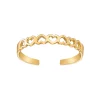Lila Moon 10k Gold Open Hearts Adjustable Toe Ring -Fleece Shop 5766614