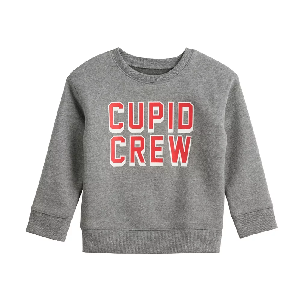Toddler Jumping Beans® "Cupid Crew" Fleece Sweatshirt 2 Toddler Jumping Beans® "Cupid Crew" Fleece Sweatshirt