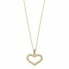 Kristen Kesho 10k Gold Heart Pendant Necklace -Fleece Shop 5835585