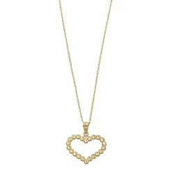 Kristen Kesho 10k Gold Heart Pendant Necklace