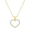 Alyson Layne 14k Gold 1/4 Carat T.W. Diamond Heart Pendant Necklace -Fleece Shop 6006757 14k Gold
