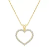 Alyson Layne 14k Gold 1/2 Carat T.W. Diamond Heart Pendant Necklace -Fleece Shop 6006762 14k Gold