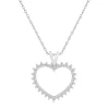 Alyson Layne 10k Gold 1/2 Carat T.W. Diamond Heart Pendant Necklace -Fleece Shop 6006767 10k White Gold